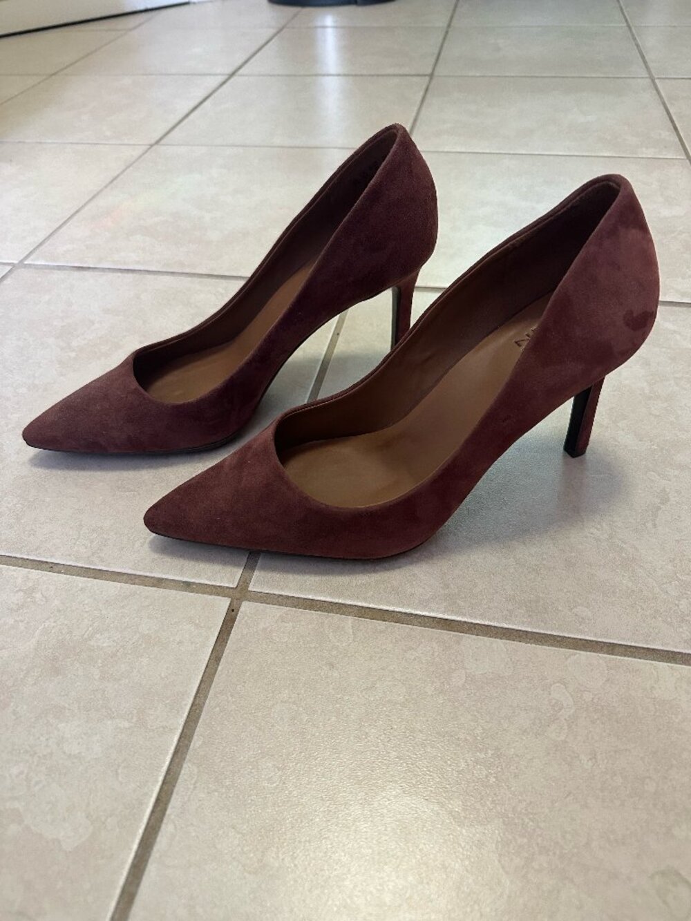 Naturalizer "Anna" Pumps in Cappuccino Brown Suede